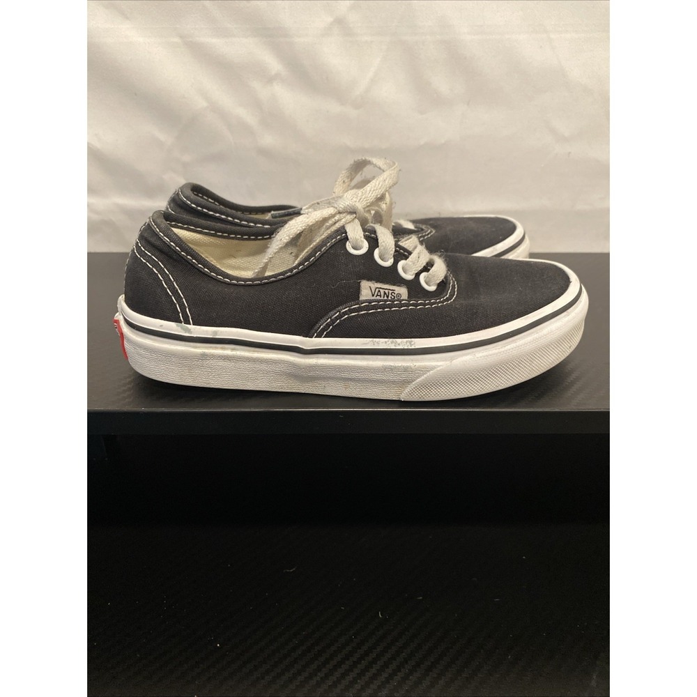 Vans Authentic Classic Black‎ White Kids Casual Sneakers Size 13